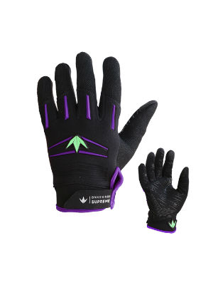 BK Supreme Gloves - Purple-Lime