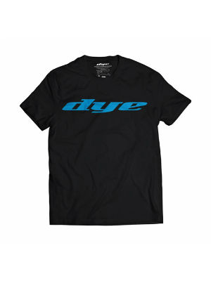 DYE T-Shirt - LOGO Black Cyan