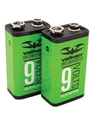 Valken Energy 9V Alkaline Battery (2-Pack) 