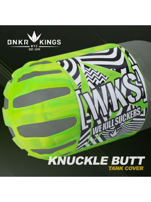 Bunker Kings - Knuckle Butt Tank Cover - WKS Shred - Lime